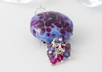 Flower Lampwork Pendant alternative view 1