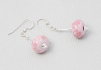 Pink Lampwork Earrings alternative view 1