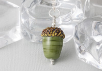 Lampwork Acorn Pendant