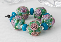 Flower Lampwork Bead Set alternative view 1