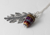 Acorn and Leaf Pendant