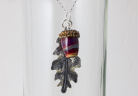 Acorn and Leaf Pendant alternative view 1