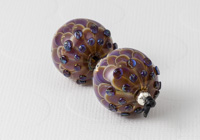 Large Lampwork Dahlia Bead Pair alternative view 2