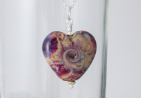 Multi Coloured Pink Heart Necklace alternative view 1