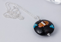 Guinea Pig Lampwork Necklace alternative view 1