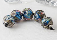 Silver Glass Swirl Nugget Beads alternative view 1