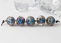 Silver Glass Swirl Nugget Beads alternative view 2
