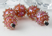 Pink Dotty Lampwork Beads alternative view 2