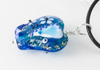 Turquoise Lampwork Elephant Bead Necklace alternative view 2