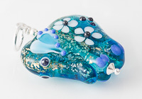 Turquoise Lampwork Elephant Bead Pendant alternative view 2