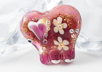 Pink Lampwork Elephant Bead alternative view 1