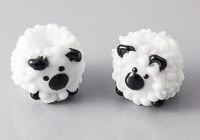 Lampwork Sheep Beads Lampwork Sheep Beads