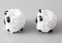 Lampwork Sheep Beads alternative view 1