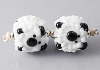 Lampwork Sheep Beads alternative view 2