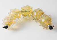 Golden Bumpy Lampwork Beads alternative view 2