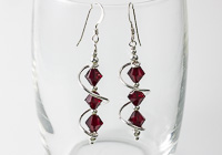 Red Cosmic Crystal Earrings alternative view 1