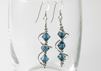 Blue Cosmic Crystal Earrings alternative view 1