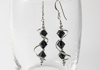 Black Cosmic Crystal Earrings alternative view 1