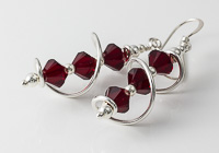 Red Cosmic Crystal Earrings