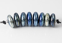 Silver Glass Spacer Beads