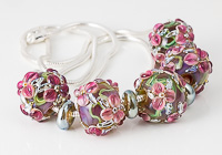 Lampwork Flower Bead Necklace alternative view 1