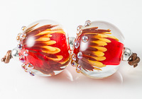 Implosion Aster Lampwork Beads