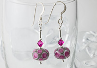 "Retro" Lampwork Earrings