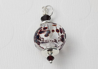 Hollow Dotty Lampwork Pendant alternative view 1