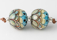 Dahlia Lampwork Beads