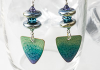 Seafoam Lampwork Earrings alternative view 2