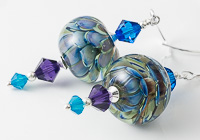Purple Lampwork Earrings
