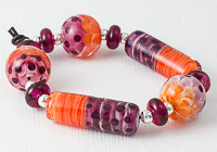 Orange and Purple Lampwork Beads alternative view 2