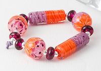 Orange and Purple Lampwork Beads alternative view 1