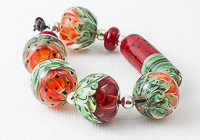 Red and Green Melon Bead Collection alternative view 1