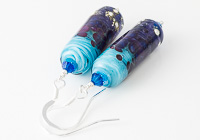 Purple Tubular Lampwork Earrings alternative view 2