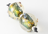 Dichroic Dotty Lampwork Beads alternative view 1