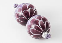Purple Dahlia Lampwork Beads alternative view 2