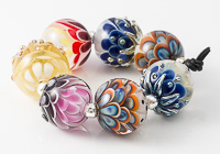 Multi-coloured Glass Dahlia Bead Collection alternative view 2