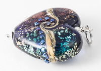 Glittery Heart Lampwork Pendant alternative view 2