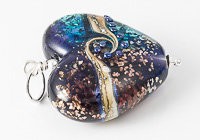 Glittery Heart Lampwork Pendant alternative view 1