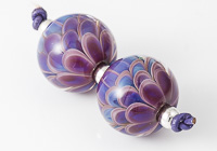 Purple Lampwork Dahlia Beads alternative view 2