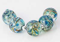Green and Turquoise Jewel Lampwork Beads alternative view 1