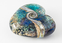 Sparkly Heart Lampwork Bead alternative view 2