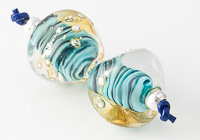 Turquoise Lampwork Nugget Beads alternative view 1