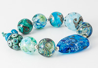 Teal Lampwork Bead Collection alternative view 1
