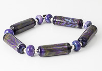Purple Tube Lampwork Beads alternative view 1