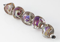 Silver Glass Nugget Lampwork Beads alternative view 1