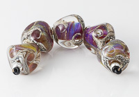 Silver Glass Nugget Lampwork Beads alternative view 2