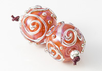 Golden Swirl Lampwork Beads alternative view 1