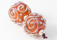 Golden Swirl Lampwork Beads alternative view 2
